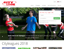 Tablet Screenshot of cityleague.nl